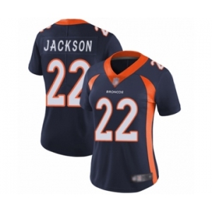 Women's Denver Broncos #22 Kareem Jackson Navy Blue Alternate Vapor Untouchable Limited Player Football Jersey