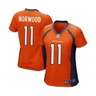 Women's Nike Denver Broncos #11 Jordan Norwood Game Orange Team Color NFL Jersey