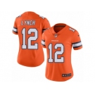 Women's Nike Denver Broncos #12 Paxton Lynch Limited Orange Rush NFL Jersey