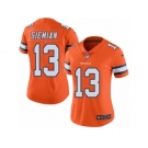 Women's Nike Denver Broncos #13 Trevor Siemian Limited Orange Rush NFL Jersey