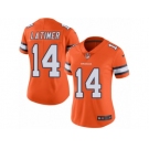 Women's Nike Denver Broncos #14 Cody Latimer Limited Orange Rush NFL Jersey