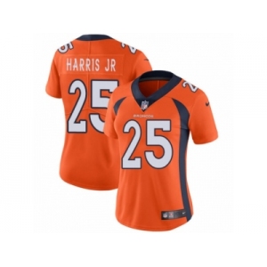 Women's Nike Denver Broncos #25 Chris Harris Jr Vapor Untouchable Limited Orange Team Color NFL Jersey