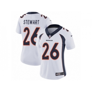 Women's Nike Denver Broncos #26 Darian Stewart Vapor Untouchable Limited White NFL Jersey