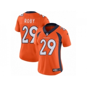 Women's Nike Denver Broncos #29 Bradley Roby Vapor Untouchable Limited Orange Team Color NFL Jersey