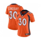 Women's Nike Denver Broncos #30 Phillip Lindsay Orange Team Color Vapor Untouchable Limited Player NFL Jersey