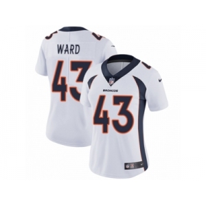 Women's Nike Denver Broncos #43 T.J. Ward Vapor Untouchable Limited White NFL Jersey