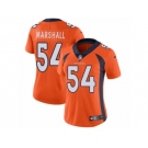 Women's Nike Denver Broncos #54 Brandon Marshall Vapor Untouchable Limited Orange Team Color NFL Jersey