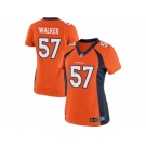 Women's Nike Denver Broncos #57 Demarcus Walker Limited Orange Team Color NFL Jersey