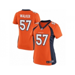 Women's Nike Denver Broncos #57 Demarcus Walker Limited Orange Team Color NFL Jersey