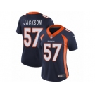 Women's Nike Denver Broncos #57 Tom Jackson Vapor Untouchable Limited Navy Blue Alternate NFL Jersey