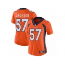 Women's Nike Denver Broncos #57 Tom Jackson Vapor Untouchable Limited Orange Team Color NFL Jersey