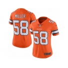 Women's Nike Denver Broncos #58 Von Miller Limited Orange Rush NFL Jersey