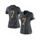 Women's Nike Denver Broncos #7 John Elway Limited Black 2016 Salute to Service NFL Jersey