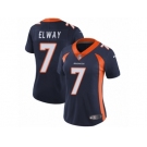 Women's Nike Denver Broncos #7 John Elway Vapor Untouchable Limited Navy Blue Alternate NFL Jersey