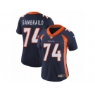 Women's Nike Denver Broncos #74 Ty Sambrailo Vapor Untouchable Limited Navy Blue Alternate NFL Jersey