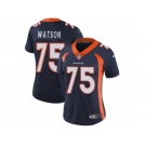 Women's Nike Denver Broncos #75 Menelik Watson Vapor Untouchable Limited Navy Blue Alternate NFL Jersey