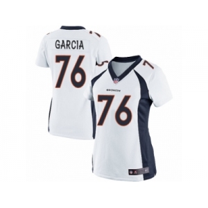 Women's Nike Denver Broncos #76 Max Garcia Limited White NFL Jersey