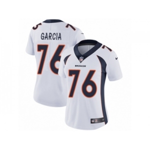 Women's Nike Denver Broncos #76 Max Garcia Vapor Untouchable Limited White NFL Jersey