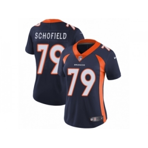 Women's Nike Denver Broncos #79 Michael Schofield Vapor Untouchable Limited Navy Blue Alternate NFL Jersey