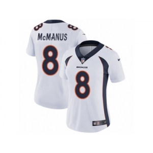 Women's Nike Denver Broncos #8 Brandon McManus Vapor Untouchable Limited White NFL Jersey