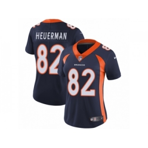 Women's Nike Denver Broncos #82 Jeff Heuerman Vapor Untouchable Limited Navy Blue Alternate NFL Jersey