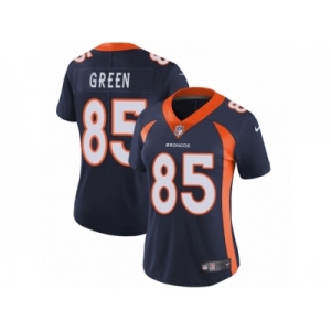 Women's Nike Denver Broncos #85 Virgil Green Vapor Untouchable Limited Navy Blue Alternate NFL Jersey