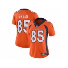 Women's Nike Denver Broncos #85 Virgil Green Vapor Untouchable Limited Orange Team Color NFL Jersey