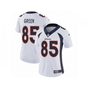 Women's Nike Denver Broncos #85 Virgil Green Vapor Untouchable Limited White NFL Jersey