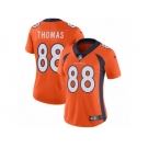 Women's Nike Denver Broncos #88 Demaryius Thomas Vapor Untouchable Limited Orange Team Color NFL Jersey