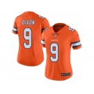 Women's Nike Denver Broncos #9 Riley Dixon Limited Orange Rush NFL Jersey