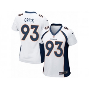 Women's Nike Denver Broncos #93 Jared Crick Game White NFL Jersey