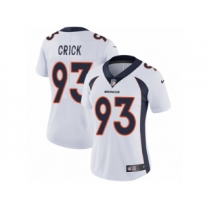 Women's Nike Denver Broncos #93 Jared Crick Vapor Untouchable Limited White NFL Jersey