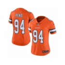 Women's Nike Denver Broncos #94 Domata Peko Limited Orange Rush NFL Jersey