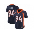 Women's Nike Denver Broncos #94 Domata Peko Vapor Untouchable Limited Navy Blue Alternate NFL Jersey