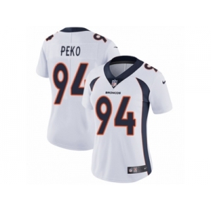 Women's Nike Denver Broncos #94 Domata Peko Vapor Untouchable Limited White NFL Jersey