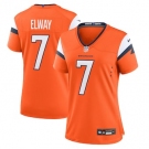 Women's Nike John Elway Orange Denver Broncos Retired Player Game Jersey