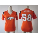 nike women nfl denver broncos #58 miller field flirt fashion orange[nike 2012]