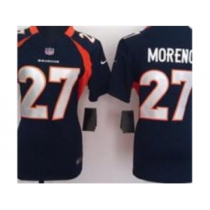 nike women nfl jerseys Denver Broncos #27 Knowshon Moreno Blue[nike]