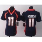 nike women nfl jerseys denver broncos #11 holliday blue[new nike]