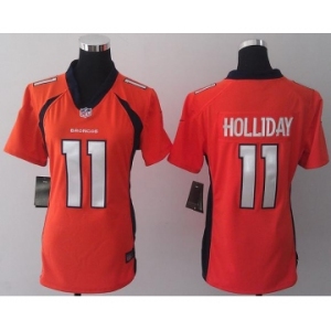 nike women nfl jerseys denver broncos #11 holliday orange[new nike]
