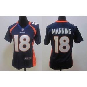 nike women nfl jerseys denver broncos #18 manning blue[nike]