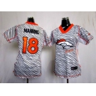 nike women nfl jerseys denver broncos #18 manning [fem fan zebra]