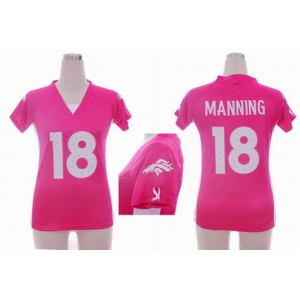 nike women nfl jerseys denver broncos #18 manning pink[draft him ii top]