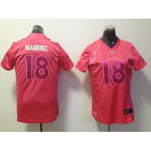 nike women nfl jerseys denver broncos #18 manning pink[nike]