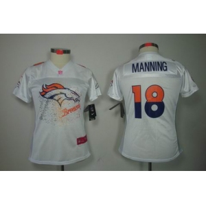 nike women nfl jerseys denver broncos #18 manning white[2012 fem fan]