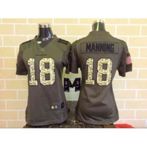 nike women nfl jerseys denver broncos #18 peyton manning army green[nike Limited Salute To Service]