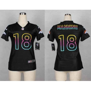 nike women nfl jerseys denver broncos #18 peyton manning black[nike fashion]