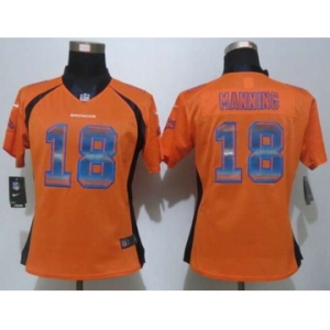 nike women nfl jerseys denver broncos #18 peyton manning orange[Strobe Limited]