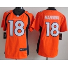 nike women nfl jerseys denver broncos #18 peyton manning orange[new nike]