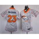 nike women nfl jerseys denver broncos #23 mcgahee[fem fan zebra]